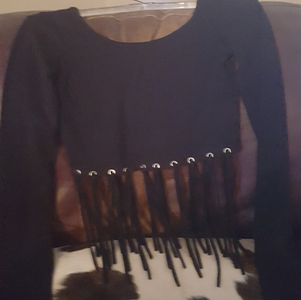 LADIES MODISH ONE (S) BLACK SEXY BLOUSE